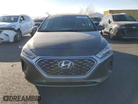 2022 Hyundai Ioniq Blue with VIN KMHC65LC2NU281311, listed as a Copart auction lot 44138945 with 58,466 mi miles and Salvage title. Bid and sale history available at DreamBid. Image 5.