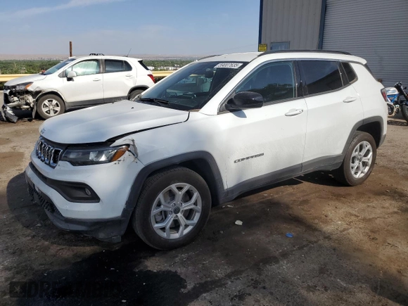 2025 Jeep Compass Latitude с VIN 3C4NJDBN3ST555355, выставлен на аукционе Copart как лот 59007635 с пробегом 5 355 миль миль и Списание • Salvage title. История ставок и продаж доступна на DreamBid. Изображение 1.