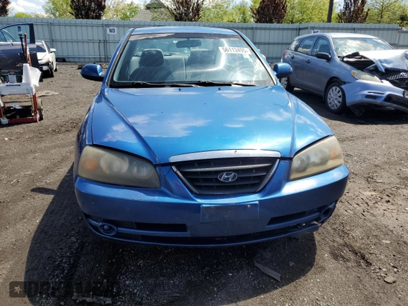2005 Hyundai Elantra GLS z VIN KMHDN46D15U063723, wystawiony jako Copart lot #56113495 z przebiegiem 115 513 mil mil oraz Szkoda całkowita • Salvage title. Historia ofert i sprzedaży dostępna na DreamBid. Obrazek 5.
