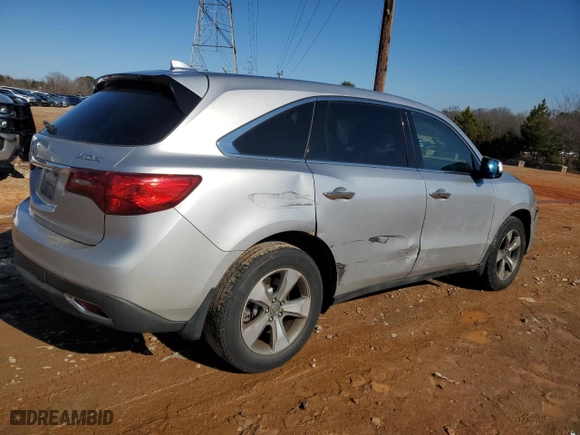 2015 Acura MDX with VIN 5FRYD3H2XFB007206, listed as a Copart auction lot 88594225 with 137,537 mi miles and Salvage Title. Bid and sale history available at carsss.com. Image 3.