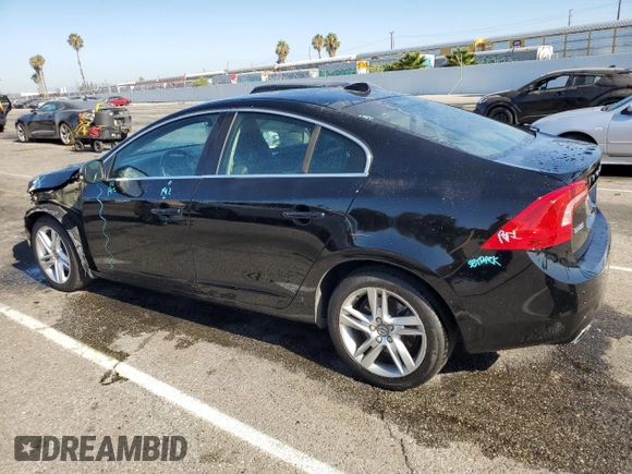 2015 Volvo S60 T5 Drive-E Platinum with VIN YV126MFM3F1358750, listed as a Copart auction lot 63055013 with 60,500 mi miles. Bid and sale history available at carsss.com. Image 2.