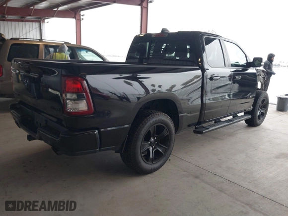 2021 Ram 1500 Big Horn with VIN 1C6SRFBT7MN822643, listed as a IAAI auction lot 41488463 with 63,753 mi miles. Bid and sale history available at carsss.com. Image 4.