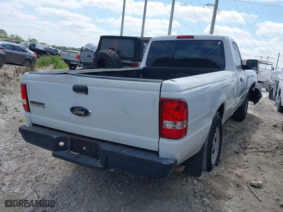 2008 Ford Ranger XL with VIN 1FTYR10U58PA19387, listed as a IAAI auction lot 42023309 with 62,600 mi miles. Bid and sale history available at carsss.com. Image 4.