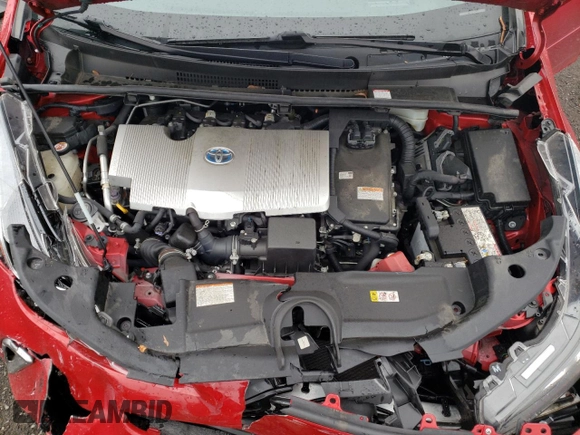 2019 Toyota Prius LE z VIN JTDL9RFU3K3008712, wystawiony jako Copart lot #55384635 z przebiegiem 34 228 mil mil oraz Szkoda całkowita • Salvage title. Historia ofert i sprzedaży dostępna na DreamBid. Obrazek 11.