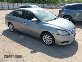 2014 Nissan Sentra S with VIN 3N1AB7APXEY224010, listed as a IAAI auction lot 42168158 with 106,936 mi miles. Bid and sale history available at carsss.com. Image 1.