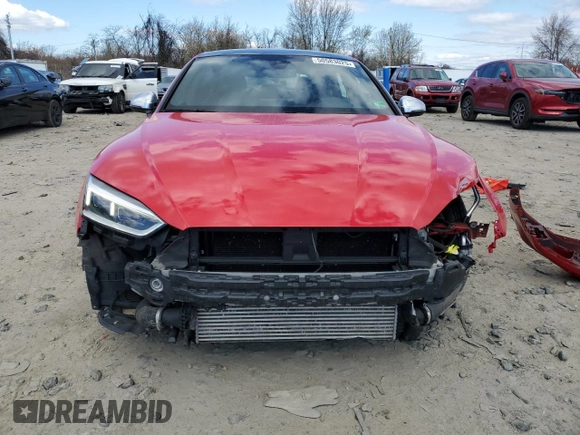 2018 Audi S5 Sportback Prestige z VIN WAUC4CF5XJA052122, wystawiony jako Copart lot #50583025 z przebiegiem 63 286 mil mil oraz Szkoda całkowita • Salvage title. Historia ofert i sprzedaży dostępna na DreamBid. Obrazek 5.