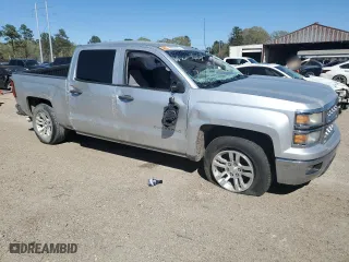 2014 Chevrolet Silverado 1500 LT with VIN 3GCPCREC7EG560792, listed as a Copart auction lot 48992385 with 0 mi miles and Salvage Title. Bid and sale history available at carsss.com. Image 4.