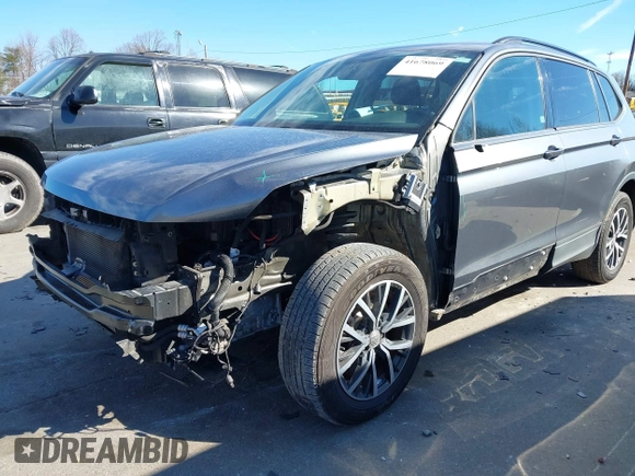 2021 Volkswagen Tiguan S with VIN 3VV1B7AX1MM044788, listed as a IAAI auction lot 41678069 with 91,665 mi miles and . Bid and sale history available at DreamBid. Image 6.