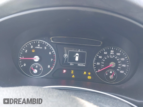 2018 Kia Sorento LX with VIN 5XYPGDA35JG404725, listed as a IAAI auction lot 41188949 with 48,229 mi miles. Bid and sale history available at carsss.com. Image 7.
