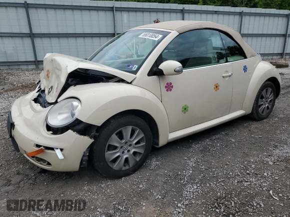 2009 Volkswagen Beetle S with VIN 3VWRF31Y99M409195, listed as a Copart auction lot 55010054 with 99,635 mi miles and Salvage title. Bid and sale history available at DreamBid. Image 1.