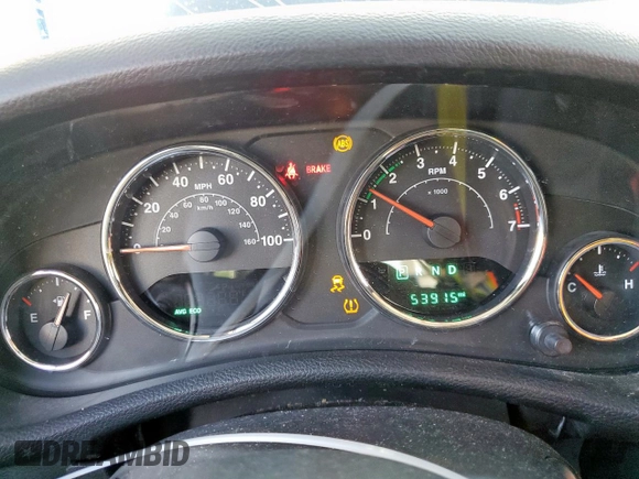 2015 Jeep Wrangler Freedom Edition with VIN 1C4AJWAG8FL541675, listed as a Copart auction lot 62647855 with 53,915 mi miles and Salvage title. Bid and sale history available at DreamBid. Image 9.