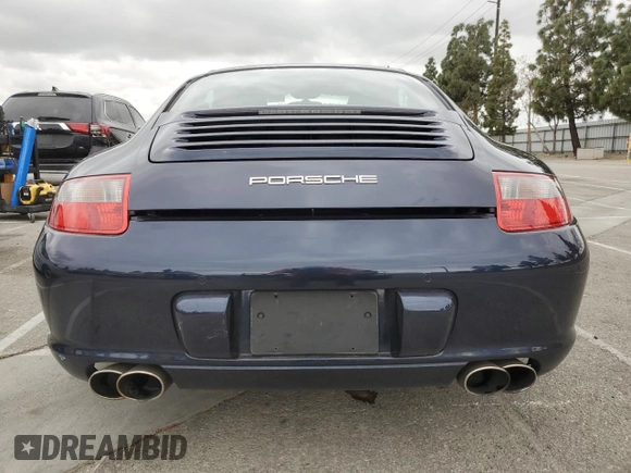 2006 Porsche 911 Carrera with VIN WP0AA29946S716671, listed as a Copart auction lot 53717185 with 29,514 mi miles and Salvage Title. Bid and sale history available at carsss.com. Image 6.