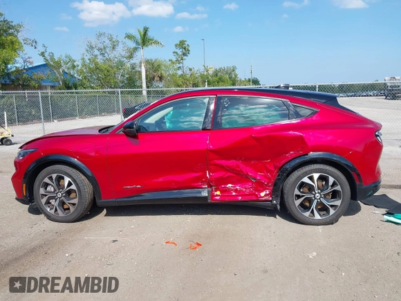 2023 Ford Mustang Mach-E Premium with VIN 3FMTK3SU7PMA97466, listed as a IAAI auction lot 42042779 with 11,016 mi miles and . Bid and sale history available at DreamBid. Image 14.