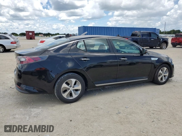 2014 Kia Optima Hybrid LX with VIN KNAGM4AD9E5071376, listed as a Copart auction lot 61127434 with 124,786 mi miles and Clean Title. Bid and sale history available at carsss.com. Image 3.