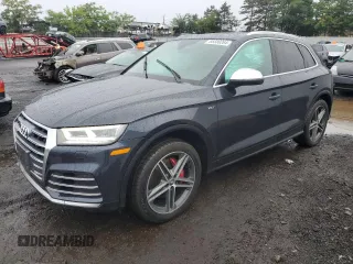2018 Audi SQ5 Premium Plus with VIN WA1A4AFY9J2088218, listed as a Copart auction lot 66580264 with 53,815 mi miles and Salvage Title. Bid and sale history available at DreamBid. Image 1.