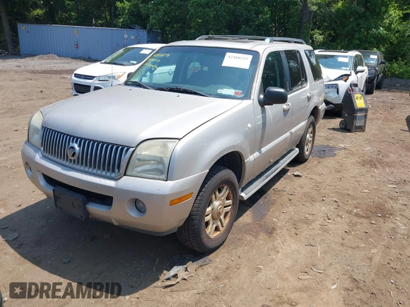 2004 Mercury Mountaineer with VIN 4M2DU86E34ZJ53426, listed as a IAAI auction lot 42410215 with 150,471 mi miles and . Bid and sale history available at DreamBid. Image 2.