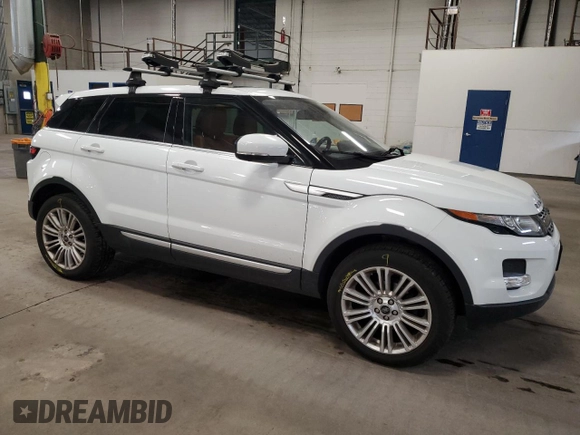 2013 Land Rover Range Rover Evoque Prestige Premium with VIN SALVV2BGXDH708382, listed as a Copart auction lot 55621255 with 138,607 mi miles and Salvage title. Bid and sale history available at DreamBid. Image 4.