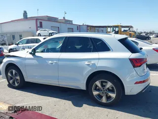 2023 Audi Q5 Premium Plus with VIN WA1BBAFY7P2167227, listed as a IAAI auction lot 42632124 with 17,065 mi miles and . Bid and sale history available at DreamBid. Image 14.
