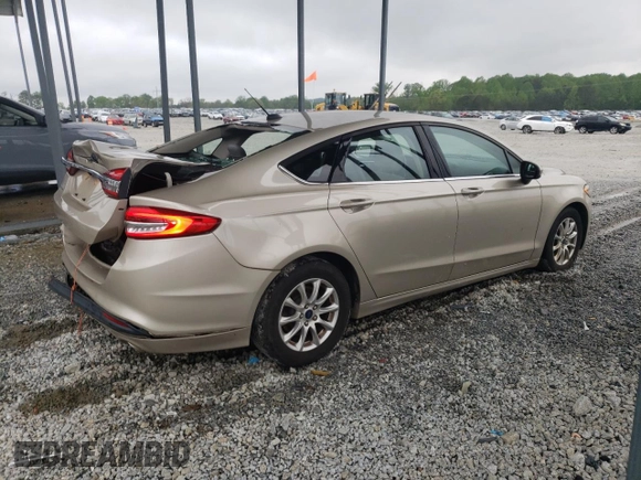 2017 Ford Fusion S with VIN 3FA6P0G75HR319615, listed as a Copart auction lot 51743475 with 128,915 mi miles and Salvage Title. Bid and sale history available at carsss.com. Image 3.