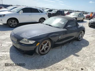 2008 BMW Z4 3.0si with VIN 4USBU53578LX04489, listed as a Copart auction lot 76914574 with 0 mi miles and Salvage Title. Bid and sale history available at carsss.com. Image 1.