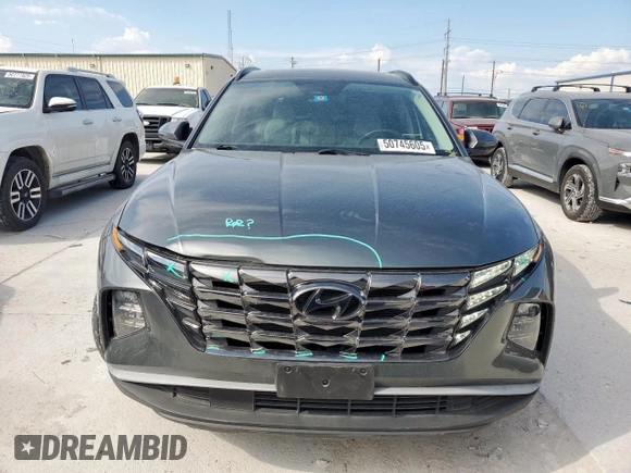 2022 Hyundai Tucson SEL with VIN 5NMJC3AE8NH139520, listed as a Copart auction lot 50745605 with 31,588 mi miles and Salvage Title. Bid and sale history available at carsss.com. Image 5.