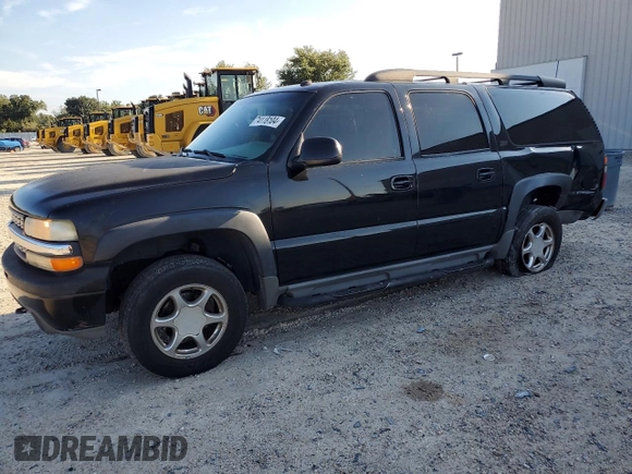 2004 Chevrolet Suburban Z71 with VIN 3GNFK16Z14G117823, listed as a Copart auction lot 74118104 with 136,042 mi miles and Salvage Title. Bid and sale history available at carsss.com. Image 1.