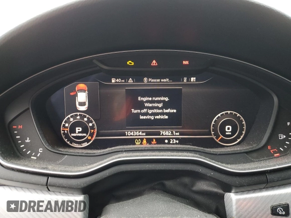 2018 Audi A5 Sportback Premium Plus with VIN WAUENCF53JA005570, listed as a Copart auction lot 45690585 with 104,364 mi miles and Salvage Title. Bid and sale history available at carsss.com. Image 9.