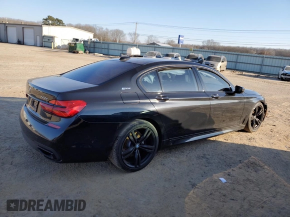 2018 BMW 7 Series 740e xDrive iPerformance with VIN WBA7J2C53JG938305, listed as a Copart auction lot 87412354 with 0 mi miles and Salvage Title. Bid and sale history available at carsss.com. Image 3.