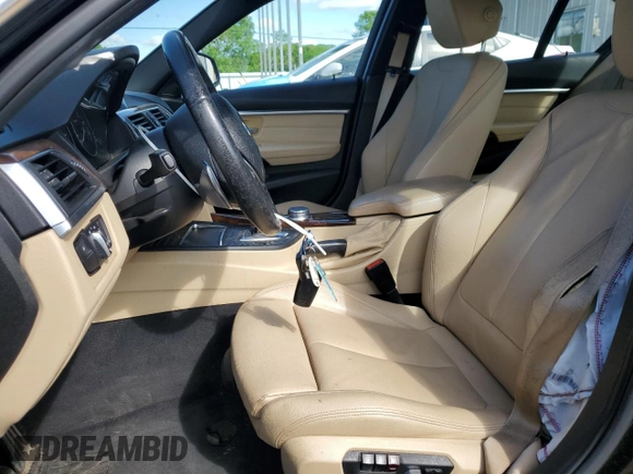2017 BMW 3 Series 330i with VIN WBA8B9G37HNU53691, listed as a Copart auction lot 54612825 with 107,287 mi miles and Salvage Title. Bid and sale history available at carsss.com. Image 7.