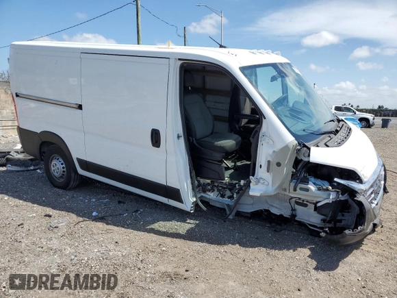 2025 Ram ProMaster Cargo Tradesman with VIN 3C6LRVVG4SE516112, listed as a Copart auction lot 54723745 with Not Provided miles and Salvage Title. Bid and sale history available at carsss.com. Image 4.