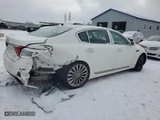 2015 Kia K900 Luxury with VIN KNALW4D41F6022043, listed as a Copart auction lot 87596305 with 80,853 mi miles and Salvage Title. Bid and sale history available at carsss.com. Image 3.