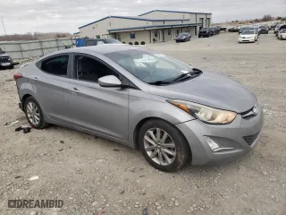 2014 Hyundai Elantra SE with VIN KMHDH4AE0EU092802, listed as a Copart auction lot 48503575 with 169,675 mi miles and Salvage Title. Bid and sale history available at carsss.com. Image 4.