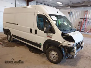 2022 Ram ProMaster Cargo with VIN 3C6LRVDG8NE123381, listed as a IAAI auction lot 41719262 with 123,655 mi miles and . Bid and sale history available at carsss.com. Image 1.