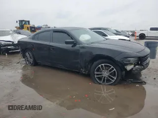 2019 Dodge Charger SXT with VIN 2C3CDXJGXKH653881, listed as a Copart auction lot 45982135 with Not Provided miles and Salvage Title. Bid and sale history available at DreamBid. Image 4.
