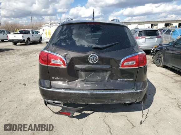 2014 Buick Enclave Leather with VIN 5GAKRBKD7EJ333406, listed as a Copart auction lot 47036215 with 48,790 mi miles and Salvage Title. Bid and sale history available at carsss.com. Image 6.