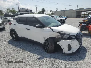 2021 Nissan Kicks S with VIN 3N1CP5BVXML565611, listed as a Copart auction lot 50299355 with 22,560 mi miles and Non Repairable. Bid and sale history available at DreamBid. Image 4.