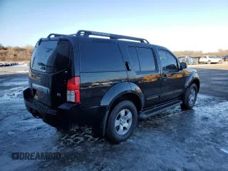 2007 Nissan Pathfinder SE with VIN 5N1AR18WX7C637863, listed as a Copart auction lot 41924315 with 196,302 mi miles and Salvage Title. Bid and sale history available at carsss.com. Image 3.