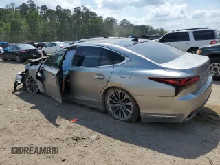 2022 Lexus LS with VIN JTHD51FF0N5015983, listed as a Copart auction lot 52412295 with 0 mi miles and Salvage Title. Bid and sale history available at carsss.com. Image 2.