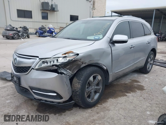 2015 Acura MDX with VIN 5FRYD3H21FB008759, listed as a IAAI auction lot 41277056 with 121,771 mi miles and . Bid and sale history available at DreamBid. Image 2.