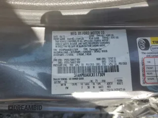 2012 Ford Fusion SEL с VIN 3FAHP0JAXCR117309, выставлен на аукционе Copart как лот 56417595 с пробегом 181 712 миль миль и Списание • Salvage title. История ставок и продаж доступна на DreamBid. Изображение 12.