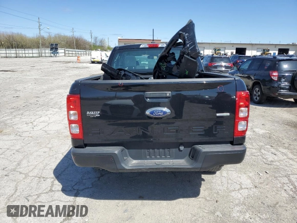 2019 Ford Ranger XL with VIN 1FTER4FHXKLB13746, listed as a Copart auction lot 51944825 with 26,044 mi miles and Salvage Title. Bid and sale history available at DreamBid. Image 6.