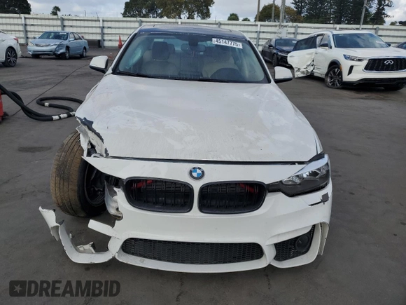 2015 BMW 3 Series 328i with VIN WBA3A5C51FP605057, listed as a Copart auction lot 45147775 with 121,448 mi miles and Salvage Title. Bid and sale history available at carsss.com. Image 5.