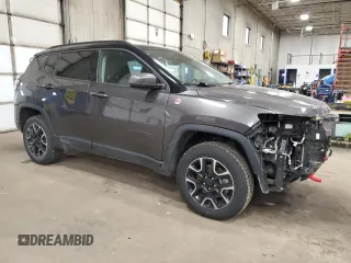 2019 Jeep Compass Trailhawk with VIN 3C4NJDDB1KT618892, listed as a Copart auction lot 49156585 with 93,842 mi miles and Salvage Title. Bid and sale history available at carsss.com. Image 4.