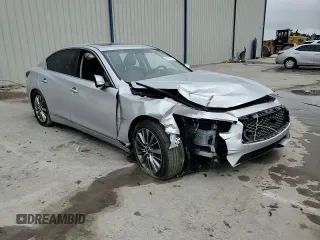 2019 Infiniti Q50 3.0t Signature Edition with VIN JN1EV7AP6KM514591, listed as a Copart auction lot 84735724 with 64,178 mi miles and Non Repairable. Bid and sale history available at carsss.com. Image 10.