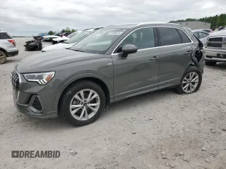 2021 Audi Q3 S line Premium Plus with VIN WA1EECF35M1056777, listed as a Copart auction lot 57405615 with 28,292 mi miles and Non repairable. Bid and sale history available at DreamBid. Image 1.