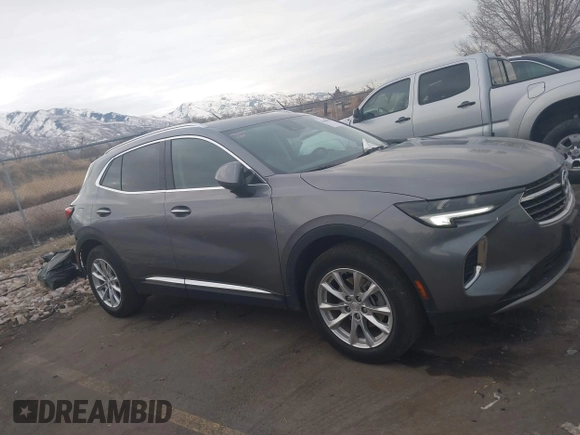 2021 Buick Envision Preferred with VIN LRBFZMR49MD048459, listed as a IAAI auction lot 41400810 with 42,553 mi miles and . Bid and sale history available at carsss.com. Image 13.