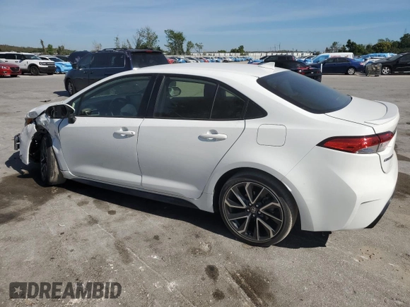 2022 Toyota Corolla SE with VIN JTDS4MCE3NJ087079, listed as a Copart auction lot 50631295 with 35,417 mi miles and Salvage Title. Bid and sale history available at carsss.com. Image 2.