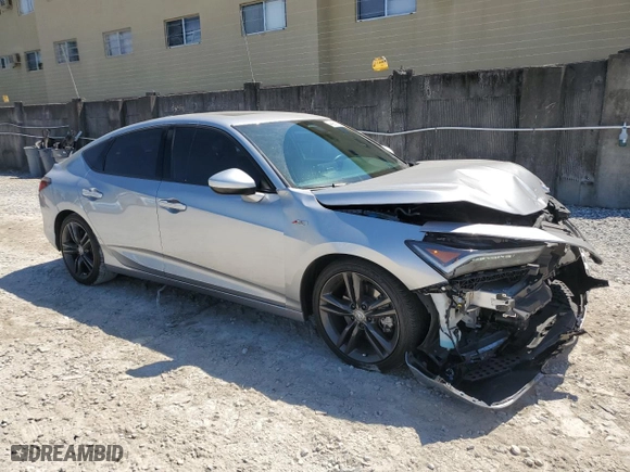 2023 Acura Integra w/A-Spec Package with VIN 19UDE4H39PA009519, listed as a Copart auction lot 48960735 with 14,661 mi miles and Salvage Title. Bid and sale history available at carsss.com. Image 4.