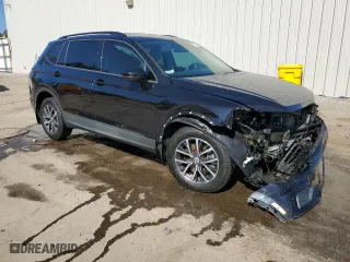 2021 Volkswagen Tiguan S with VIN 3VV1B7AX9MM019203, listed as a Copart auction lot 43536875 with 45,918 mi miles and Salvage Title. Bid and sale history available at carsss.com. Image 4.