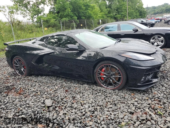 2025 Chevrolet Corvette 3LT with VIN 1G1YC3D48S5103111, listed as a Copart auction lot 63459825 with 1,499 mi miles and Salvage title. Bid and sale history available at DreamBid. Image 4.